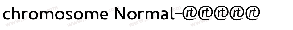 chromosome Normal字体转换